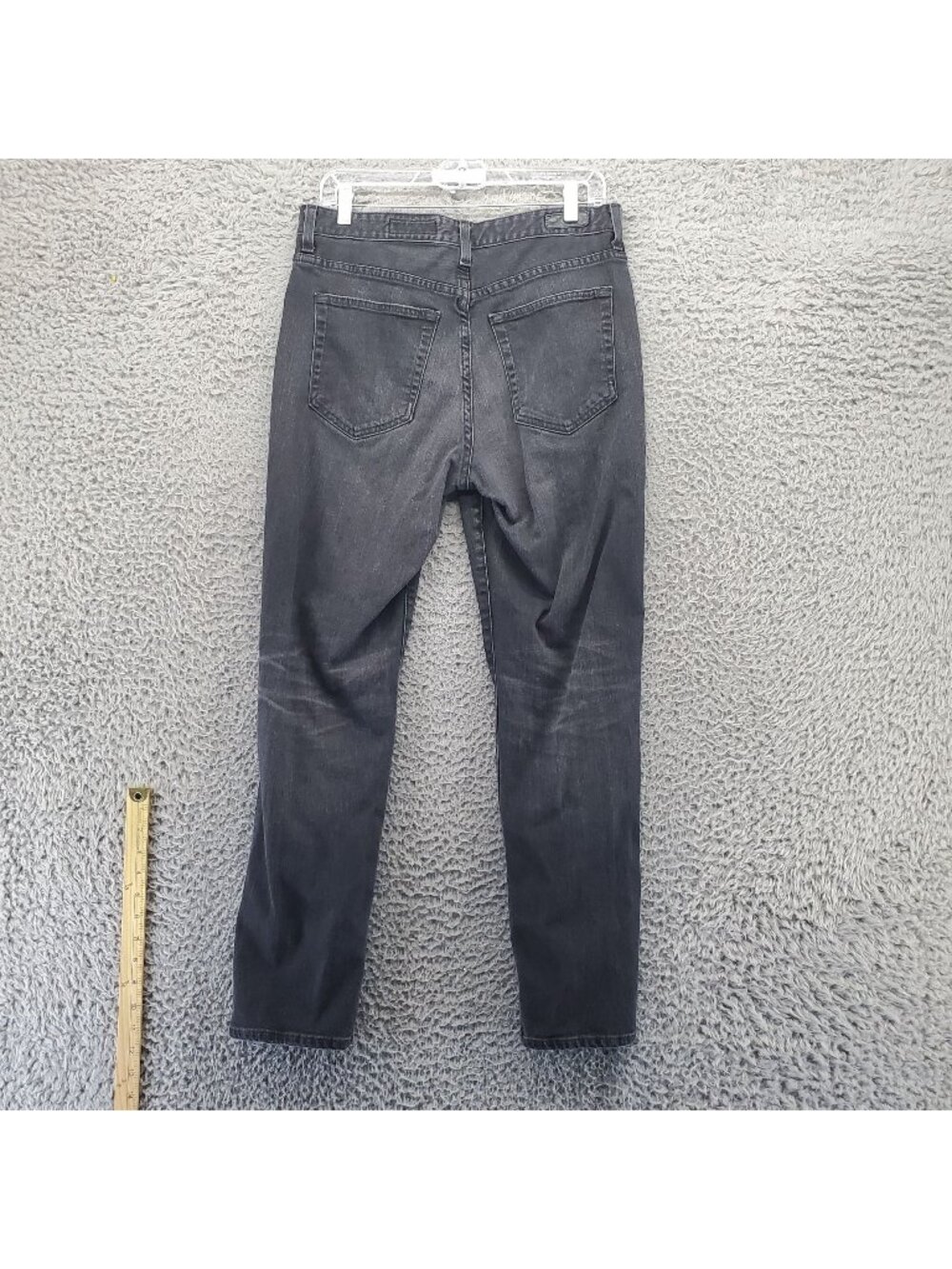 AG Adriano Goldschmied Jeans Womens 32R Black Alexxis Slim Button Fly *Read*